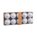10 boules d'eau en plastique argent 5 x 5 x 5 cm