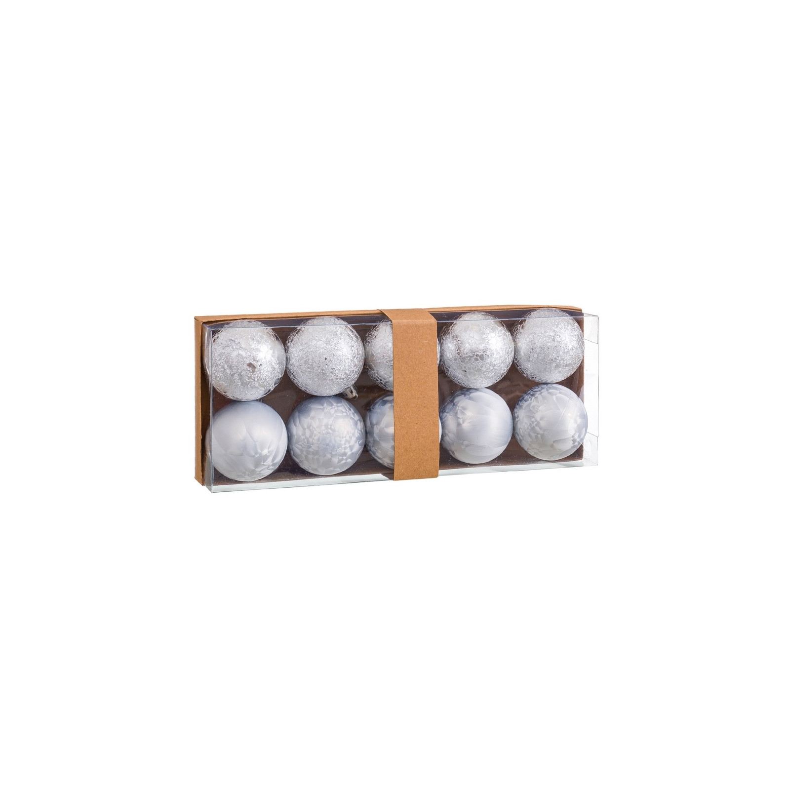 10 boules d'eau en plastique argent 5 x 5 x 5 cm