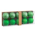 10 balles d'eau en plastique vert 6 x 6 x 6 cm
