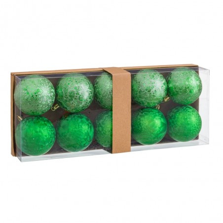 10 balles d'eau en plastique vert 6 x 6 x 6 cm