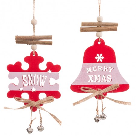 Pendentif figures en bois 2 m 10 x 0,50 cm