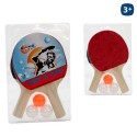 Ensemble de 2 raquettes + 3 balles. ping pong