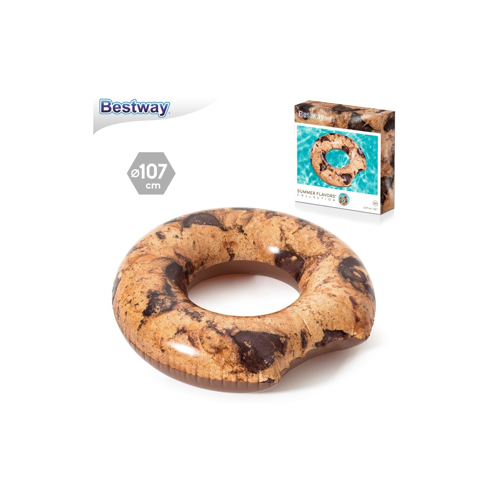 Biscuit circulaire gonflable 107 cm