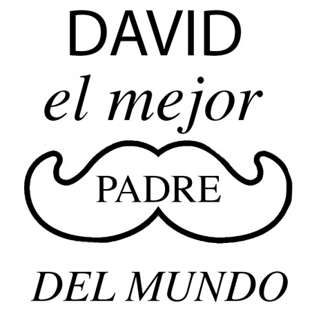 Conception de gravure laser moustache avec phrase personnalisée