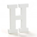 Lettre h en bois