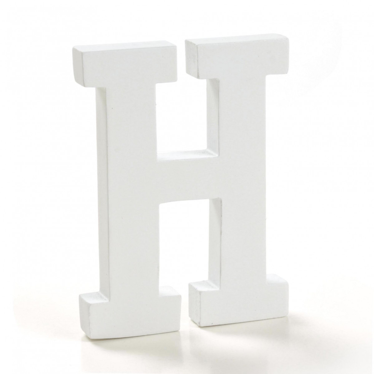 Lettre h en bois