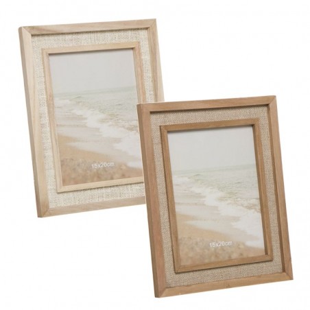 Cadre Photo 10x15 Jute Naturel 2 Coloris Assortis
