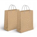 Sac en papier moyen avec étoiles 2c