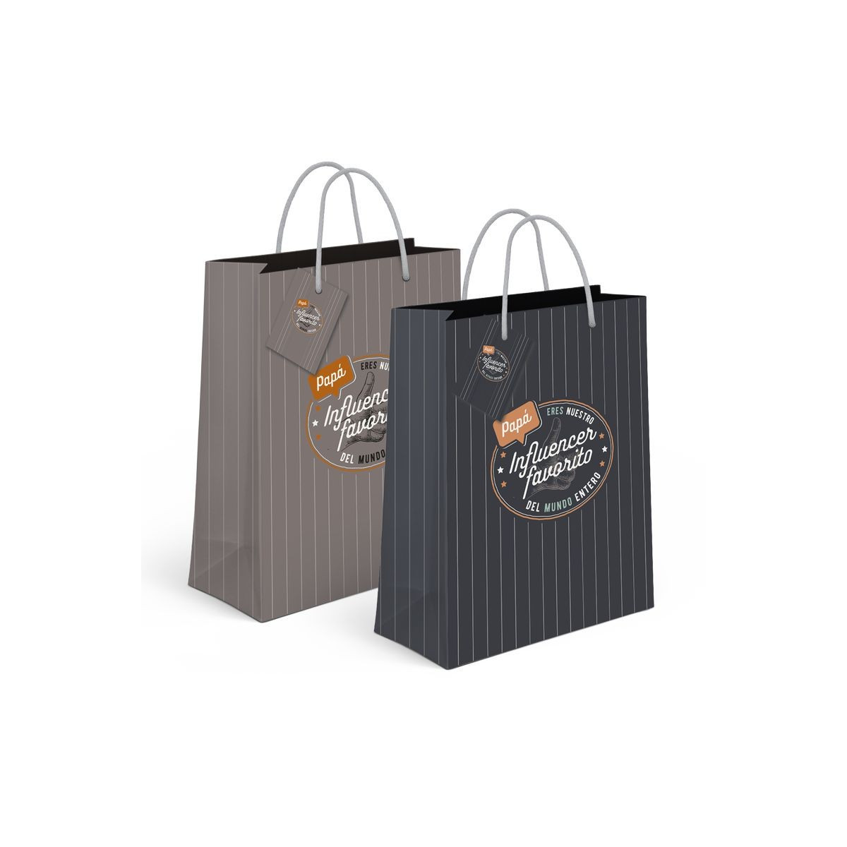 Sac papier xl papa influenceur 2c