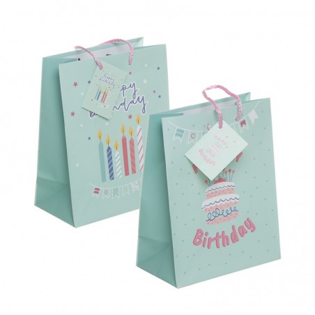 Sac en papier m joyeux anniversaire 2m