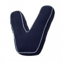 Coussin en V bleu marine