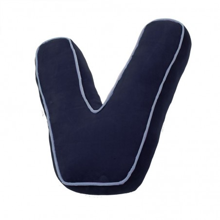 Coussin en V bleu marine