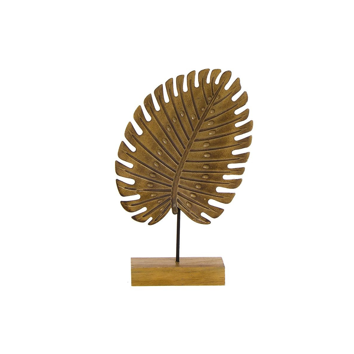 Figure feuille sur socle l naturel