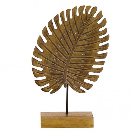 Figure feuille sur socle l naturel