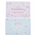 Nappe Individuelle en Plastique pour Maman – Design Floral en Deux Couleurs Assorties