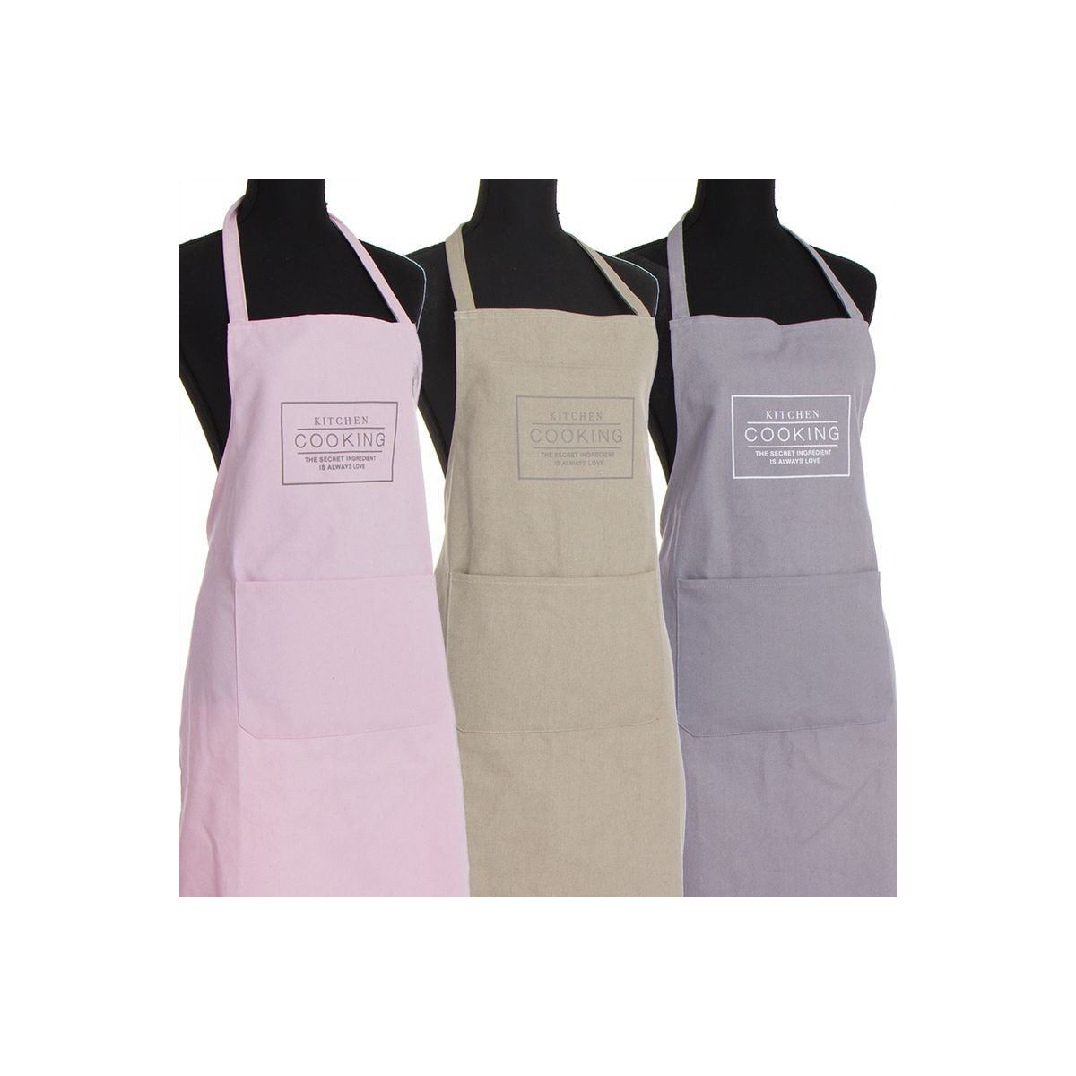 Tablier essentiel avec poche assortiment en 3 couleurs