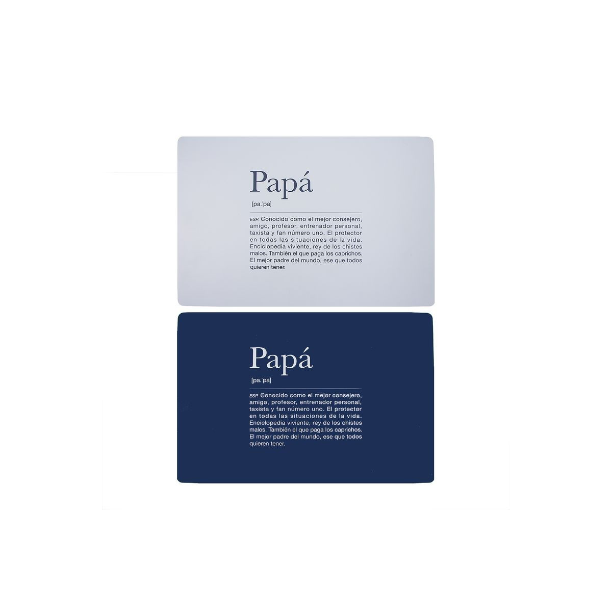 Nappe en plastique papa 2c