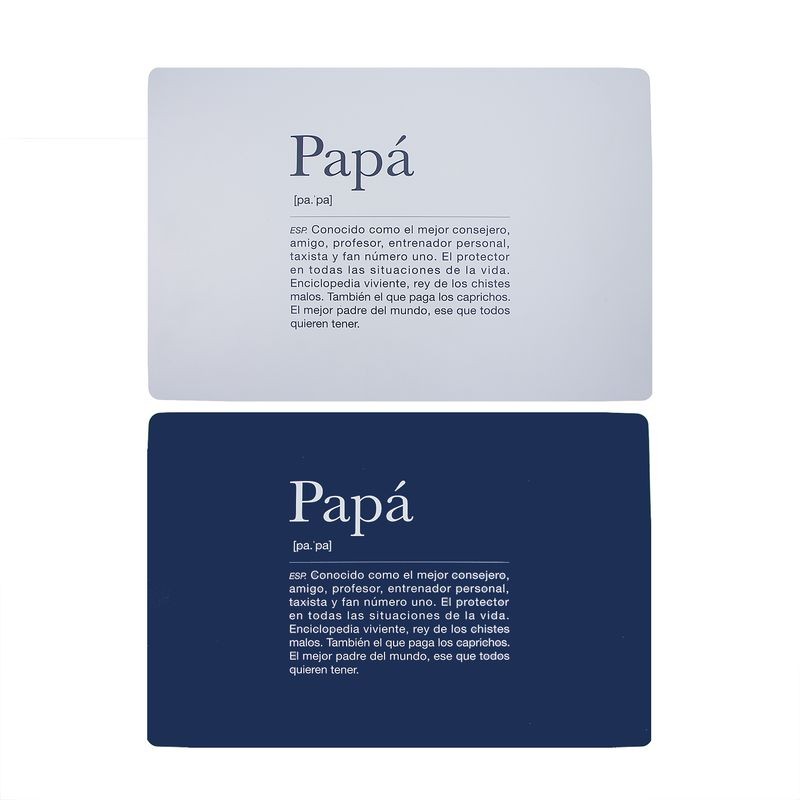 Nappe en plastique papa 2c