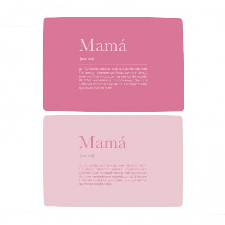 Nappe Individuelle en Plastique Maman 2 Couleurs Assorties