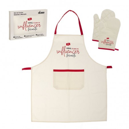 Tablier avec gant maman influenceuse