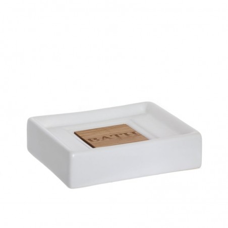 Porte-savon bain blanc