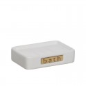 Porte-savon de bain blanc