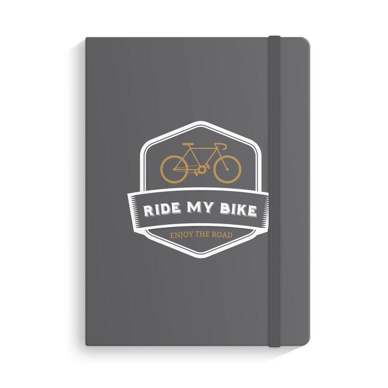 Cahier avec vélo en caoutchouc
