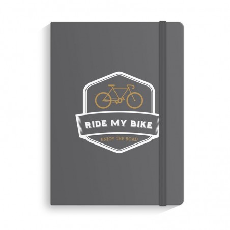 Cahier avec vélo en caoutchouc