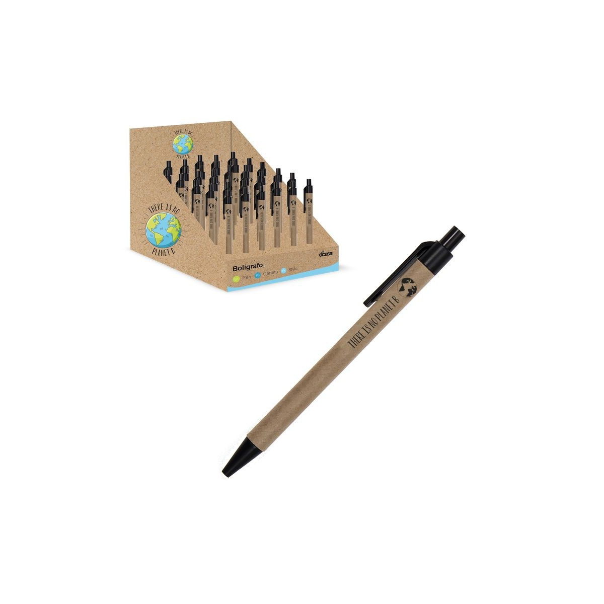 Stylo planète artisanale