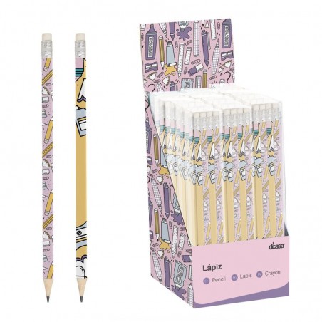 Paquet de 8 crayons lilas