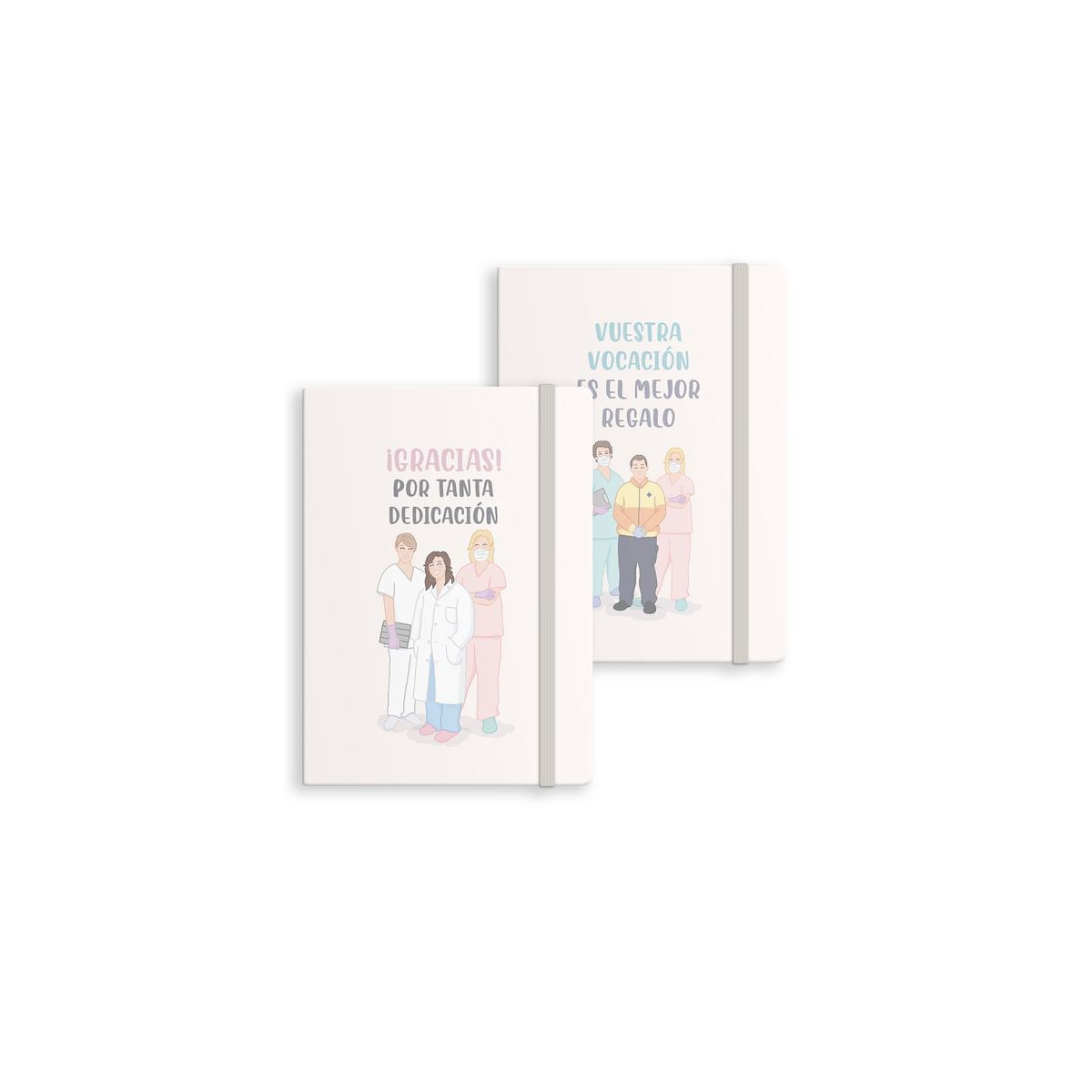 Cahier avec caoutchouc m docteurs 2m