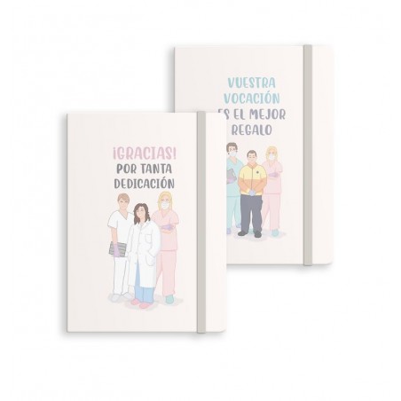 Cahier avec caoutchouc m docteurs 2m