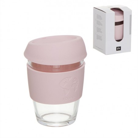 Tasse à café réutilisable 360ml rose