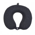 Coussin de voyage visco rayures noires