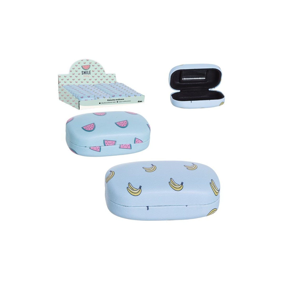 Étui multi-usages bleu ciel, 2 modèles assortis