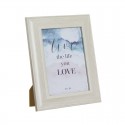 Cadre Photo 13x18 Or Blanc Plage