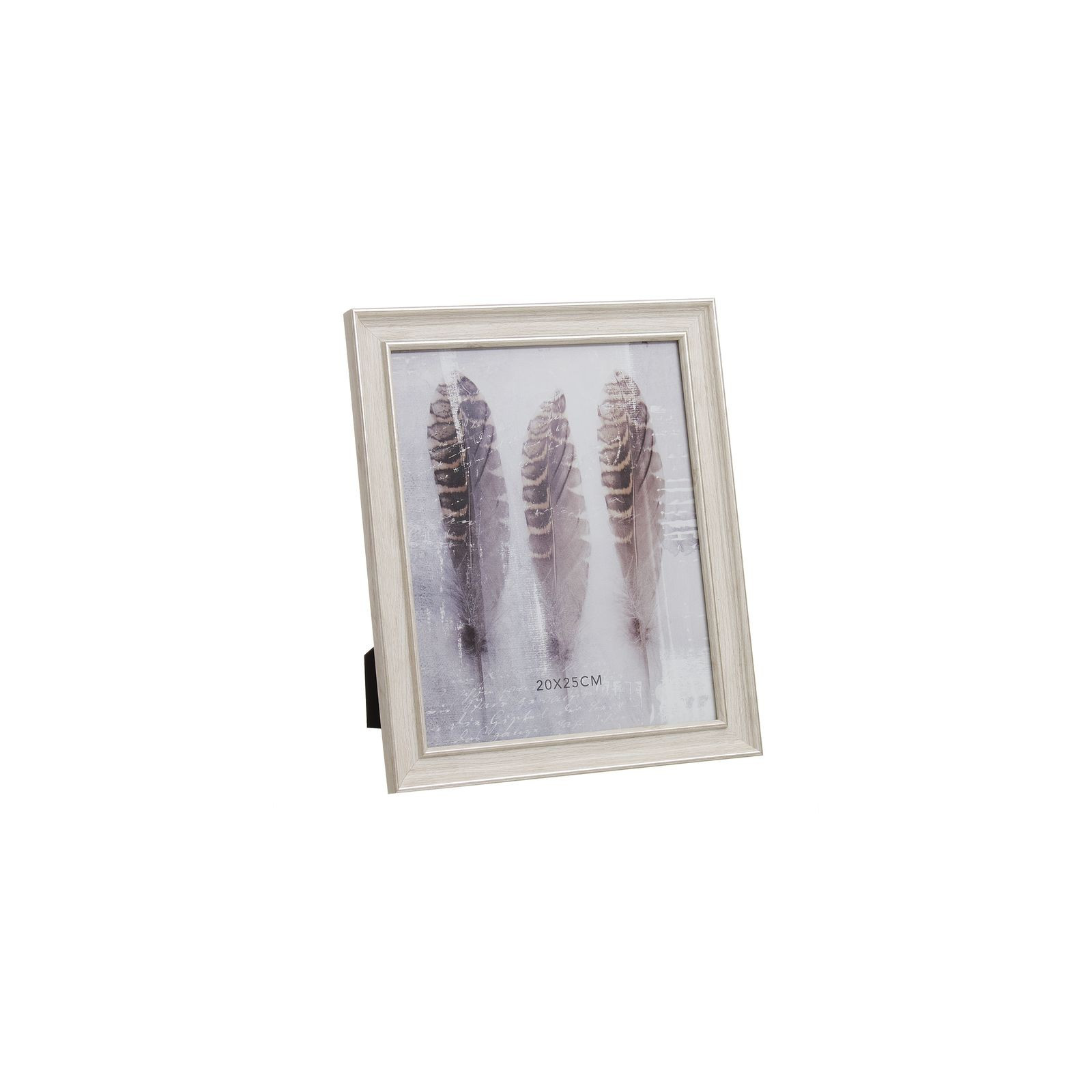 Cadre photo ps 20x25 plume blanc