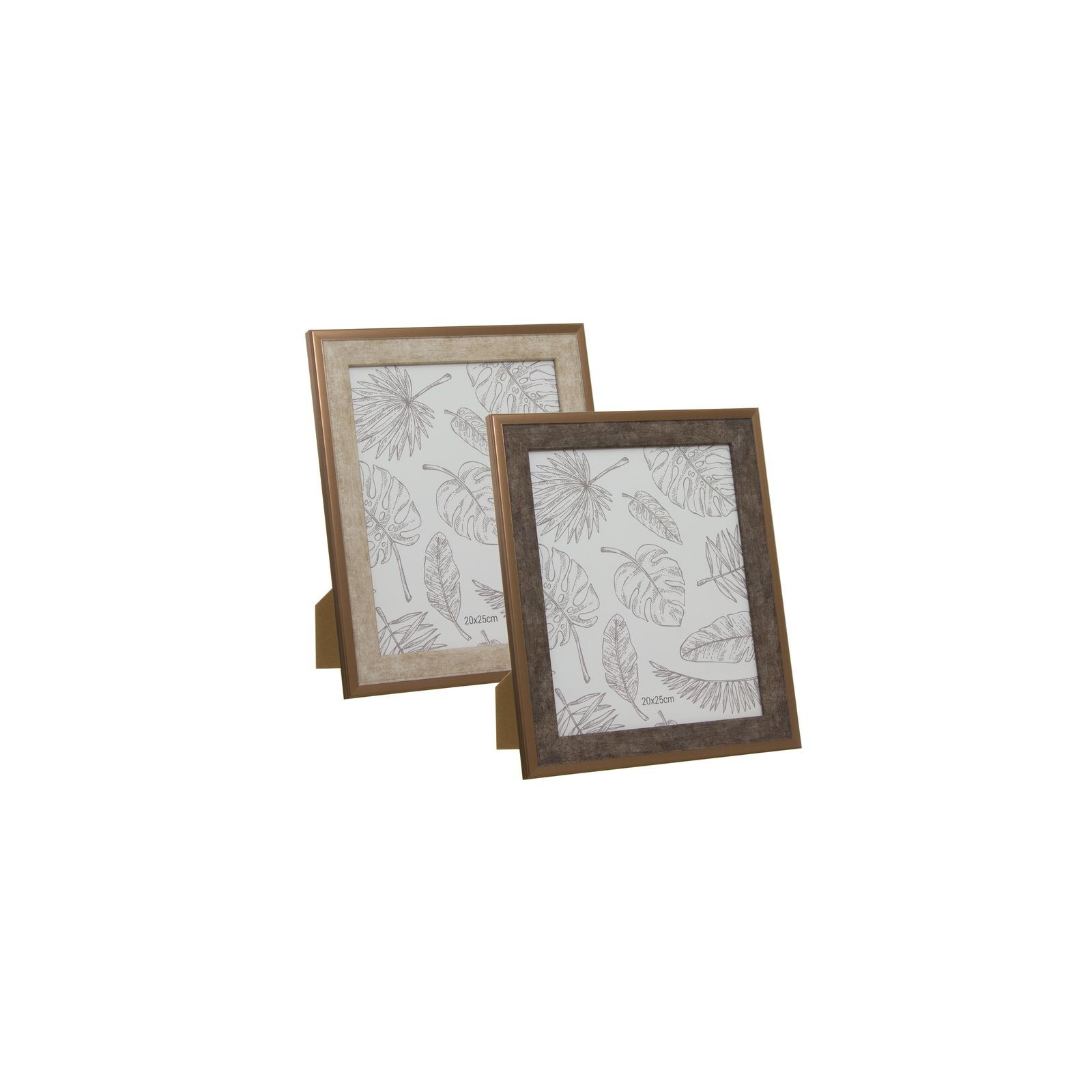 Cadre photo ps 20x25 feuilles 2c