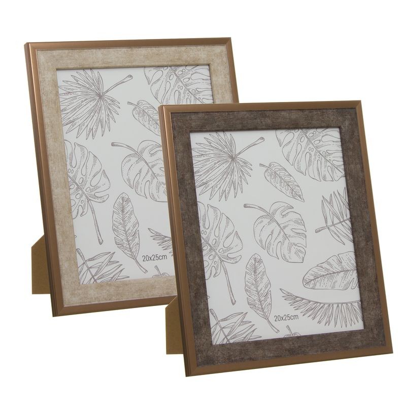 Cadre photo ps 20x25 feuilles 2c