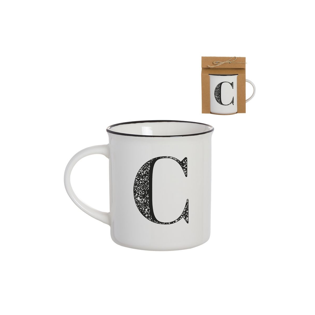 Mug vintage lettre c 475ml