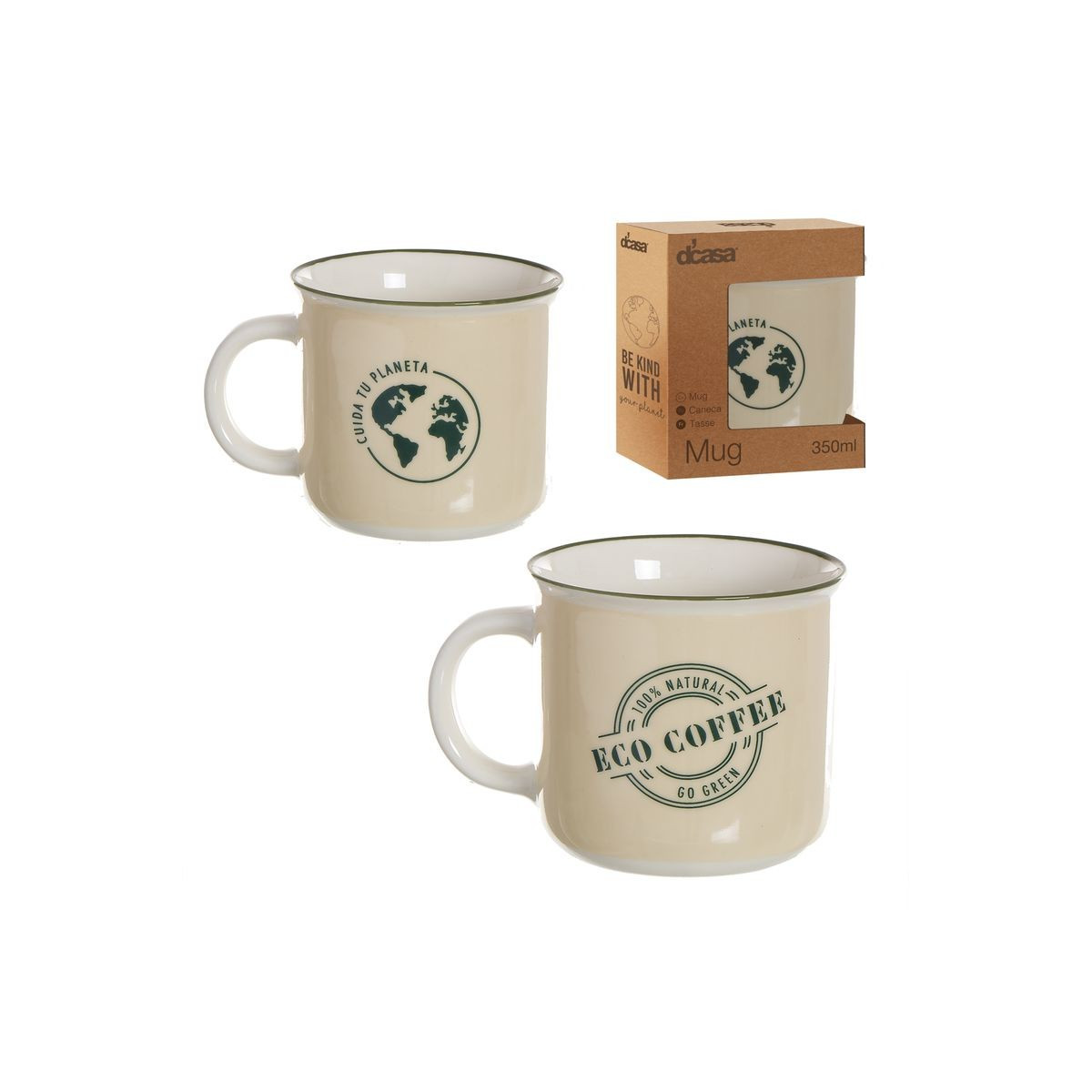 Mug 375ml vintage éco vie 2m