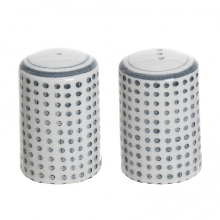 Ensemble salière et poivrière en céramique à pois