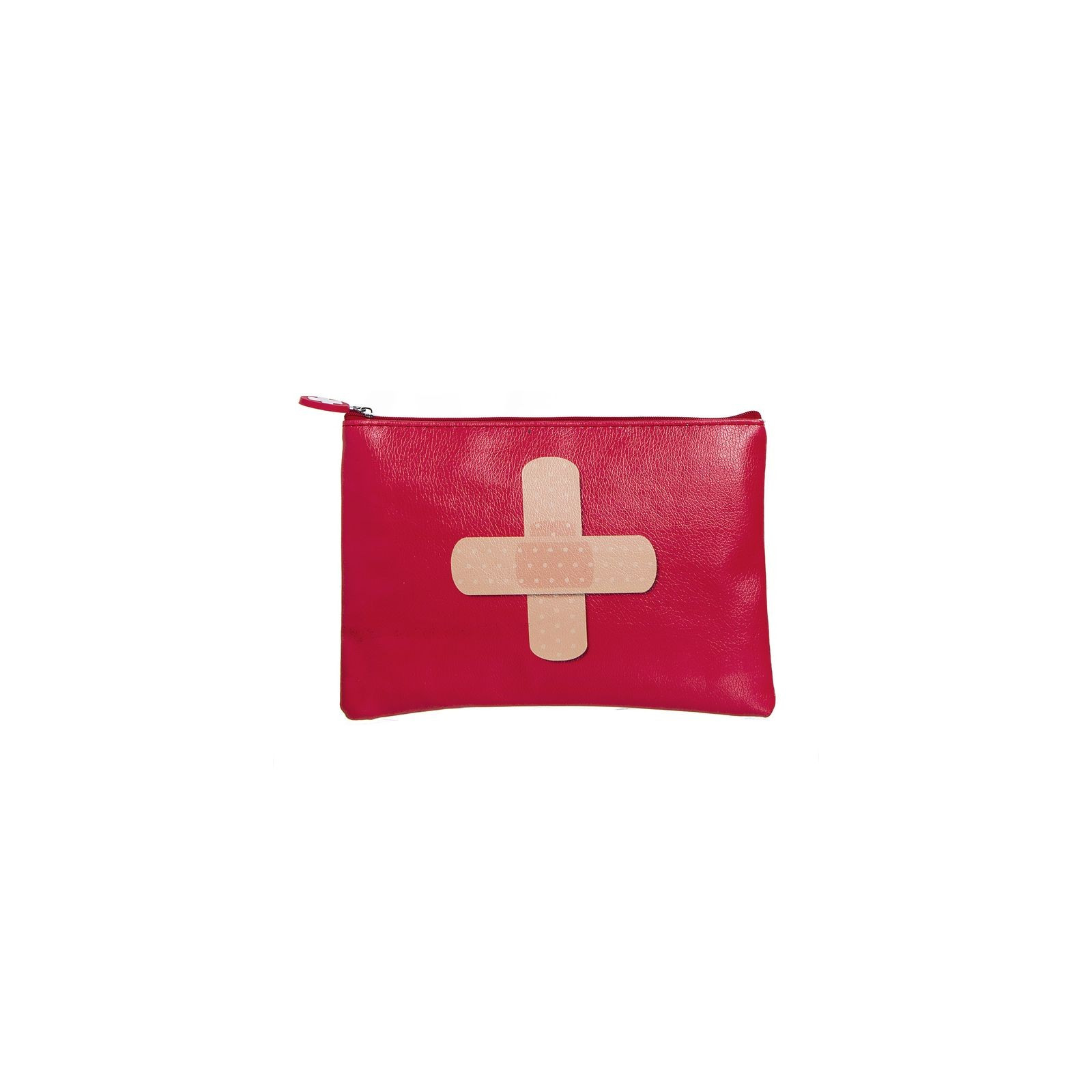 Trousse de toilette plate avec trousse de premiers secours et pansement