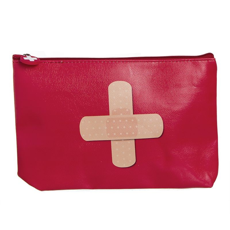 Trousse de toilette, trousse de premiers secours, pansement