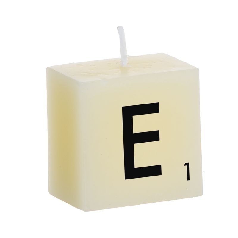 Bougie lettre e