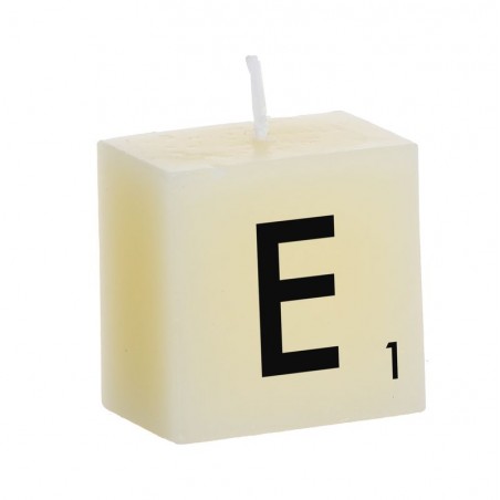 Bougie lettre e