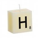 Bougie lettre h