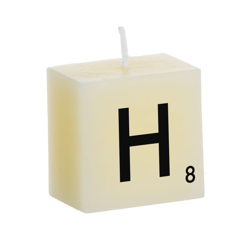 Bougie lettre h