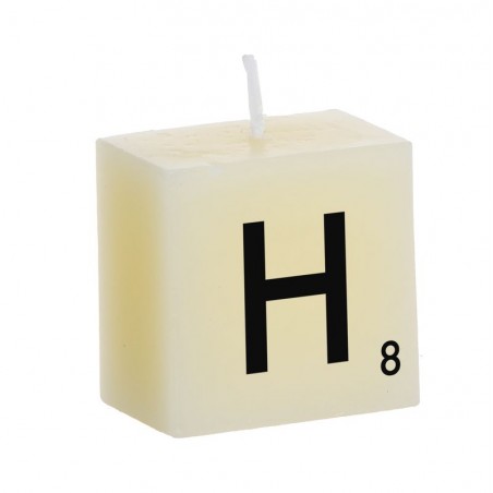 Bougie lettre h