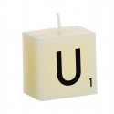 Bougie lettre u